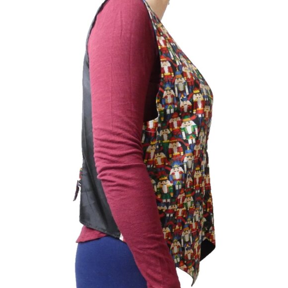 Nutcracker Vest Size L/XL Womens Sleeveless OOAK Christmas Holidays Festive - Picture 5 of 9